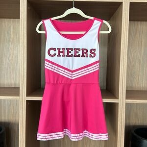 Cheer Uniform Pink and White Halloween Spirit Week Costume